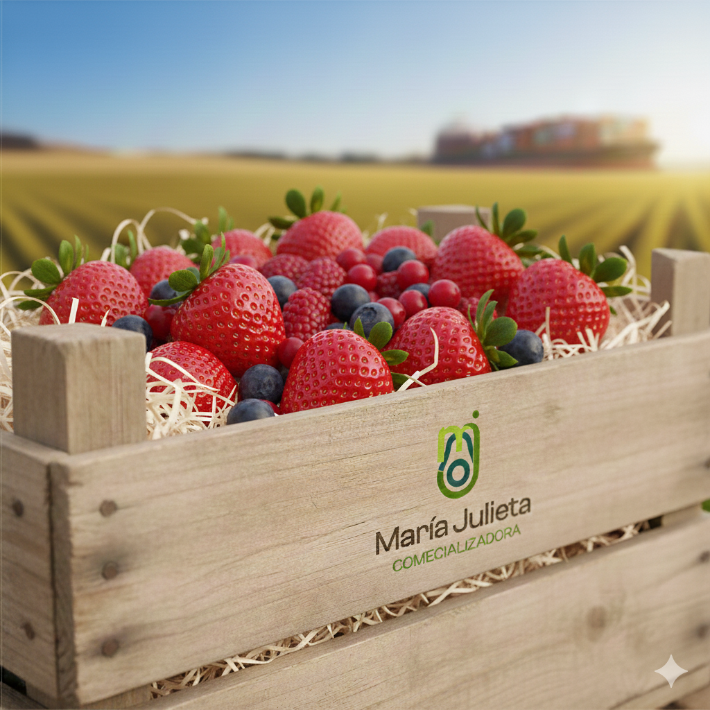 Frutos rojos frescos de México para exportación